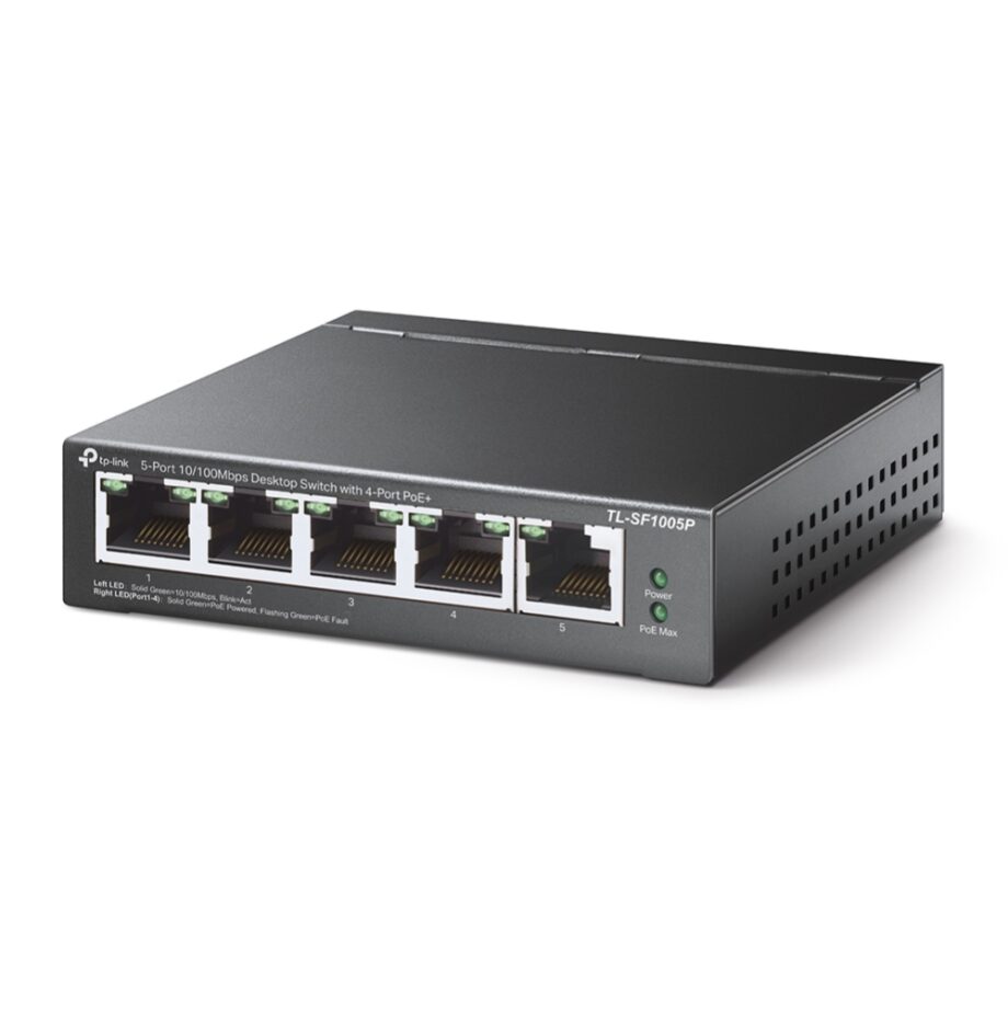 Tp-Link TL-SF1005P 5-Port 10/100Mbps Desktop Switch Price in Dubai, UAE - Image 2