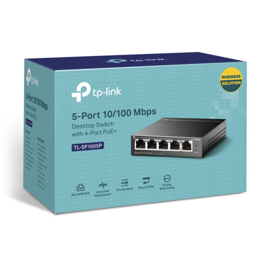 Tp-Link TL-SF1005P 5-Port 10/100Mbps Desktop Switch Price in Dubai, UAE - Image 4