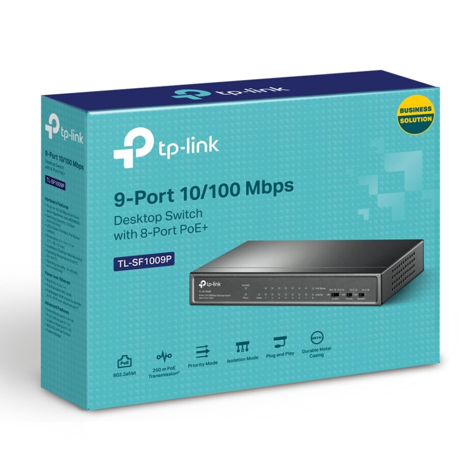 Tp-Link TL-SF1009P 9 Port 10/100Mbps Desktop Switch Price in Dubai, UAE - Image 3