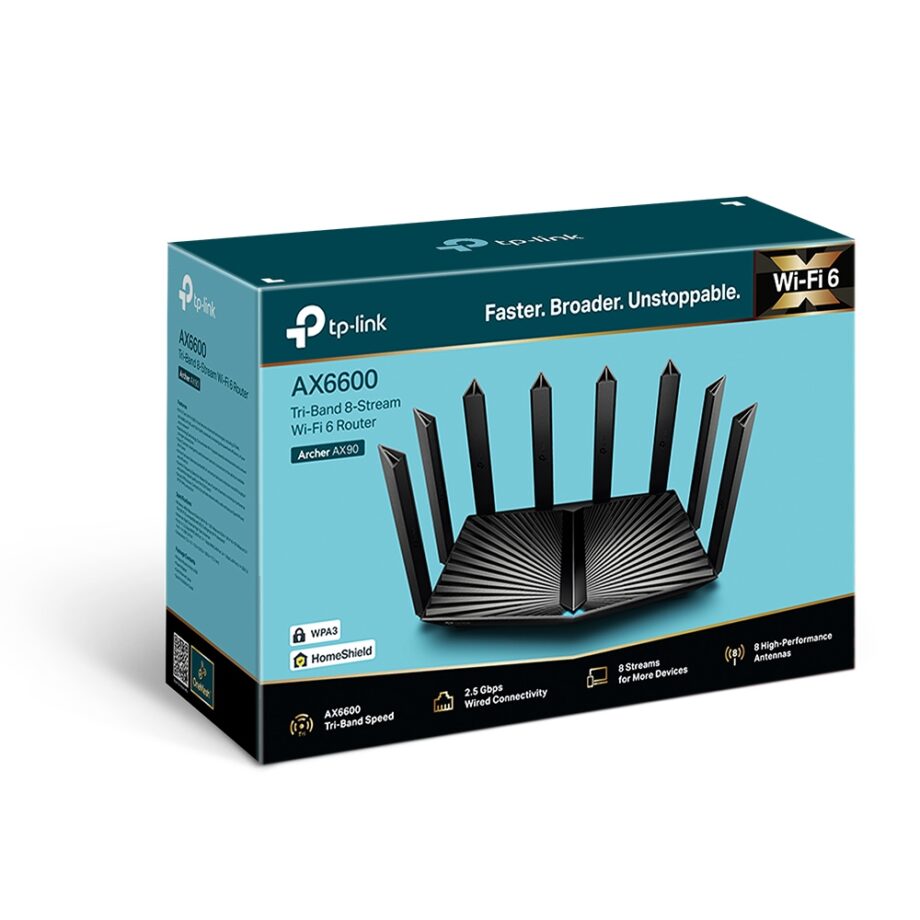 Tp-Link Archer AX90 AX6600 Tri-Band Wi-Fi 6 Router Price in Dubai, UAE - Image 3