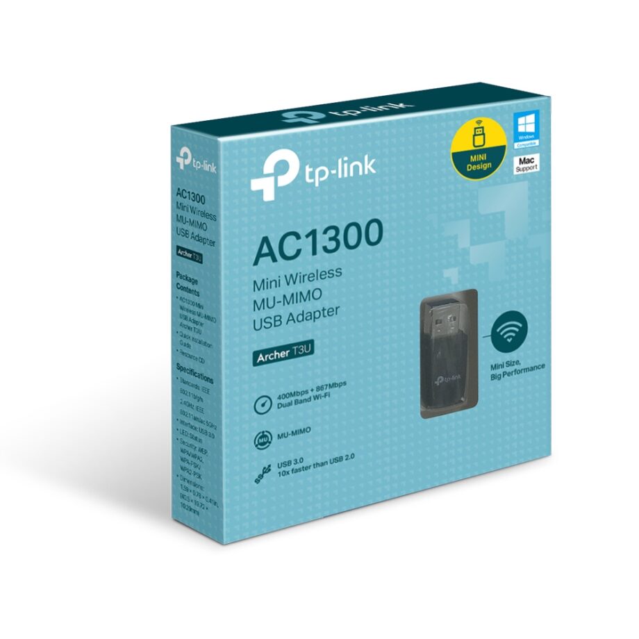 Tp-Link Archer T3U AC1300 Mini Wireless MU-MIMO USB Adapter Price in Dubai, UAE - Image 3
