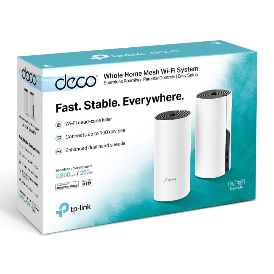 Tp-Link Deco M4 AC1200 Whole Home Mesh Wi-Fi System (Pack of 2) Price in Dubai, UAE - Image 3