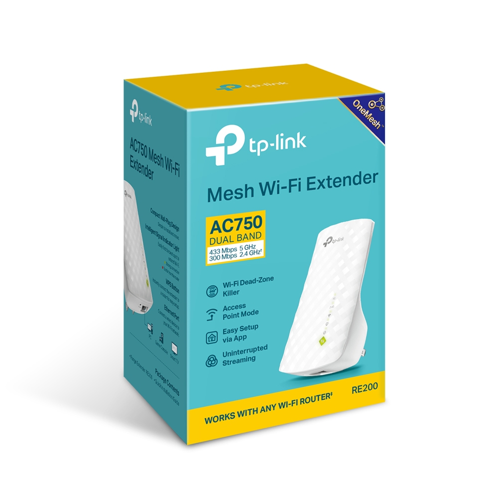 Tp-Link RE200 AC750 Mesh Wi-Fi Range Extender Price in Dubai, UAE - Image 3