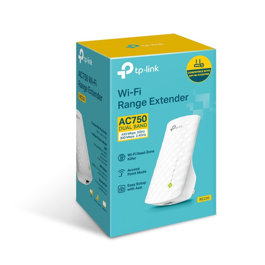 Tp-Link RE220 AC750 Mesh Wi-Fi Range Extender Price in Dubai, UAE - Image 3