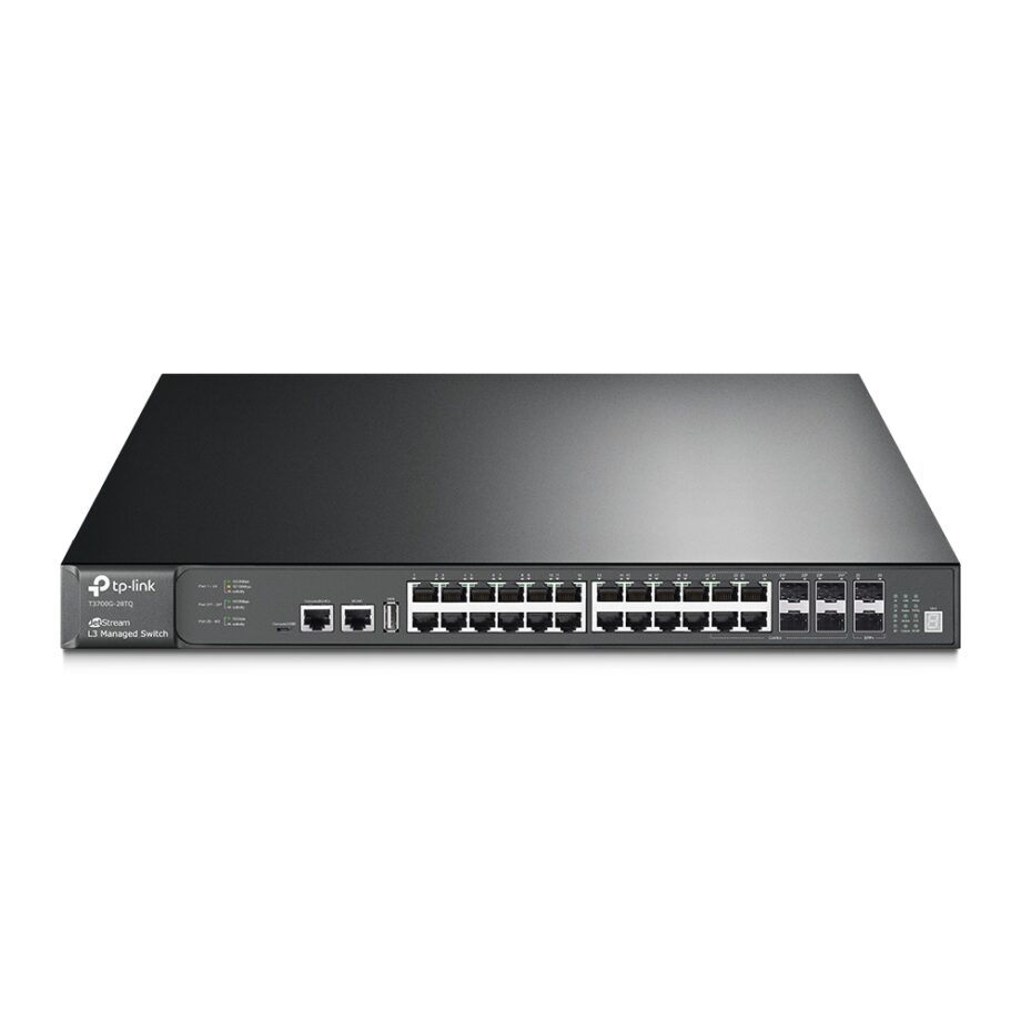 Tp-Link T3700G-28TQ 28-Port Gigabit Stackable L3 Managed Switch Price in Dubai, UAE