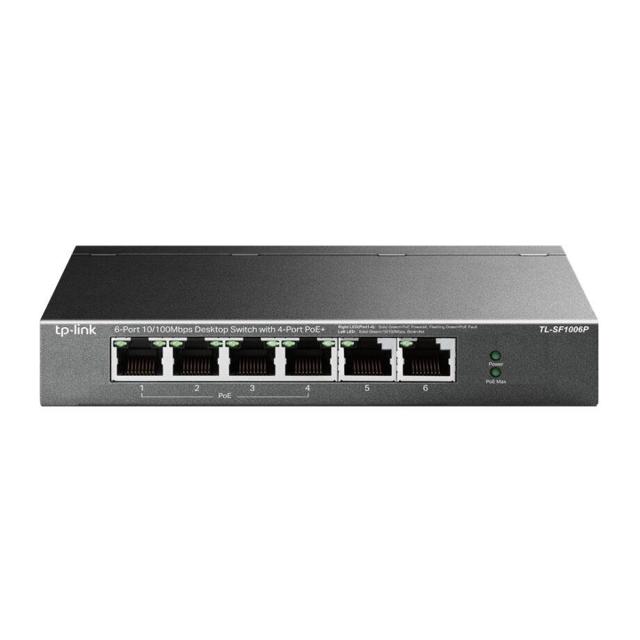 Tp-Link TL-SF1006P 6-Port 10/100Mbps Desktop Switch Prices in Dubai, UAE