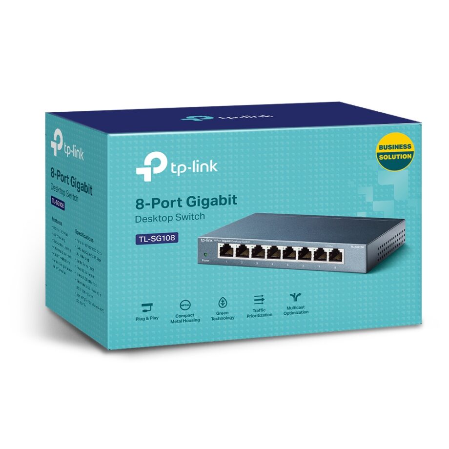 Tp-Link TL-SG108 8-Port Gigabit Desktop Switch Price in Dubai, UAE - Image 3