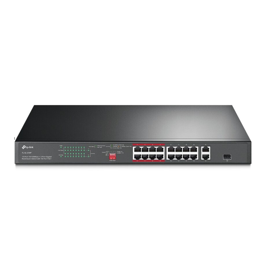 Tp-Link TL-SL1218P 16-Port 10/100 Mbps + 2-Port Gigabit Rackmount Switch Price in Dubai, UAE