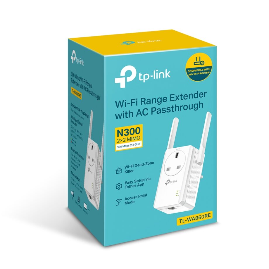 Tp-Link TL-WA860RE 300Mbps Wi-Fi Range Extender Price in Dubai, UAE - Image 3