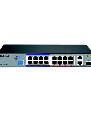 D-Link 16-port 10/100Base-T Unmanaged Long Range 250m PoE+ Surveillance Switch with 16 PoE ports Price in Dubai, UAE