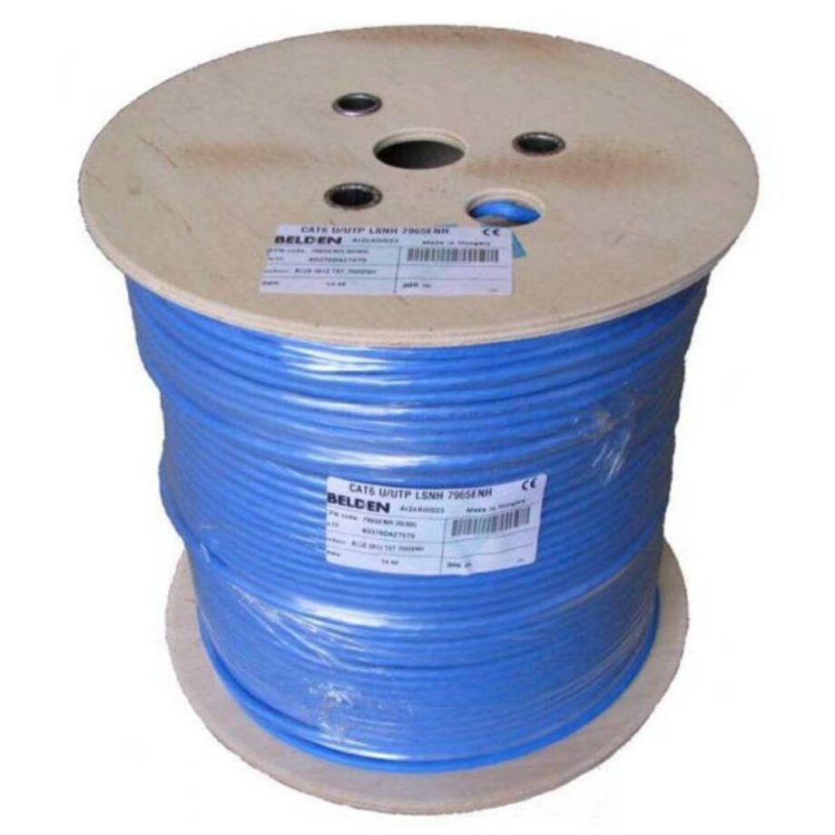 Belden CAT6 4P 23AWG UTP Cable Blue Color Price in Dubai, UAE - Image 2