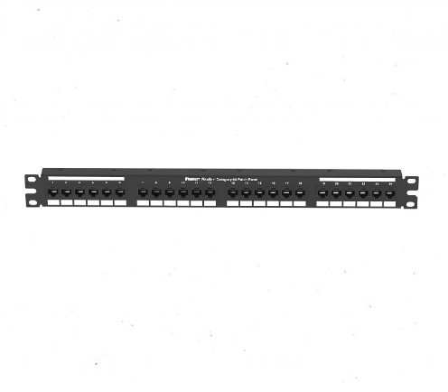 Panduit NetKey 24Port CAT6A Punch down Flat Patch Panel Black Price in Dubai, UAE
