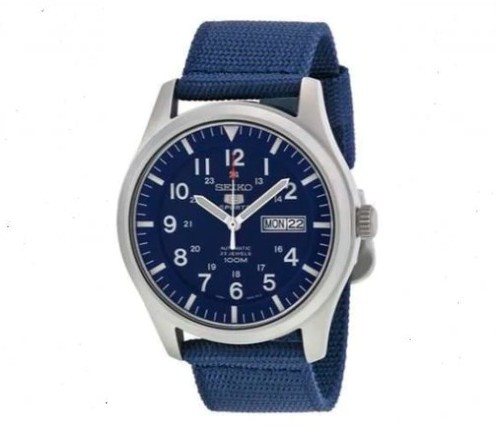 Seiko Automatic Analog Blue Textile Strap Men's Watch Price in Dubai, UAE