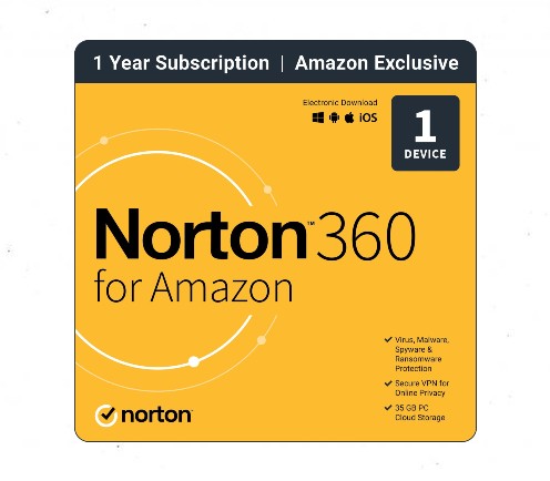 Norton 360 for Amazon 2022 Antivirus software 1 Device Price in Dubai, UAE