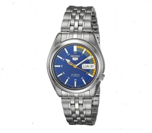 Seiko Analog Automatic Blue Dial Stainless Steel Men's Watch Price in Dubai, UAE