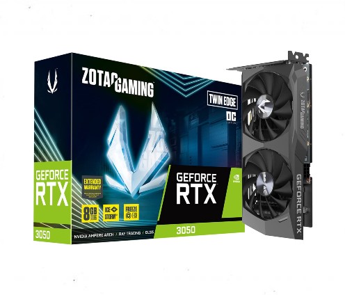 Zotac GeForce RTX 3050 Twin Edge OC 8GB GDDR6 Gaming Graphics Card in Dubai, UAE