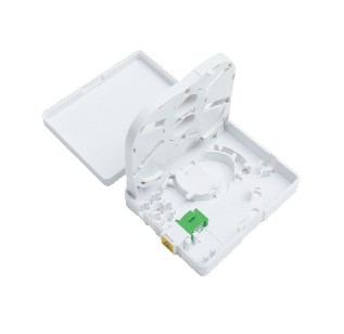 Dconnect FTTH 2 Port Fiber Rosette Box Micro ODF Box Price in Dubai UAE.